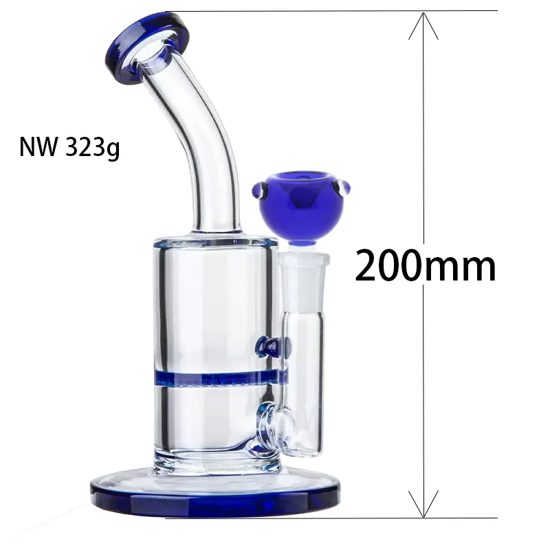 Smoking Glass Hookahs Bongs Water Pipes Percolator Honeycomb Chamber Filtration Hookah Dab Rigs One Piece Retail