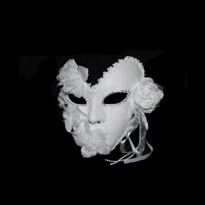 Produktbild von BQRKOTM 4 Stück Elegante Venezianische Maske Schwarz