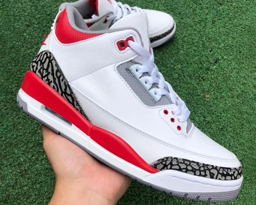 fire red cement 3s