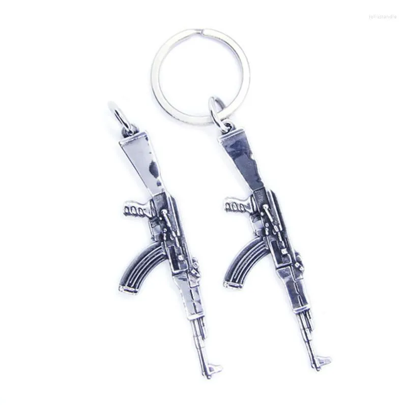 Pendentif Colliers RanyRoy Est Machine Gun 316L Bijoux en acier inoxydable Mode Hommes Garçons