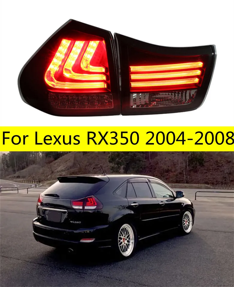 Auto-staartlichten voor Lexus RX350 LED-achterlichten 2004-2008 RX270 RX300 RX400 RX330 Achter mistrem Draai Signaalverlichting