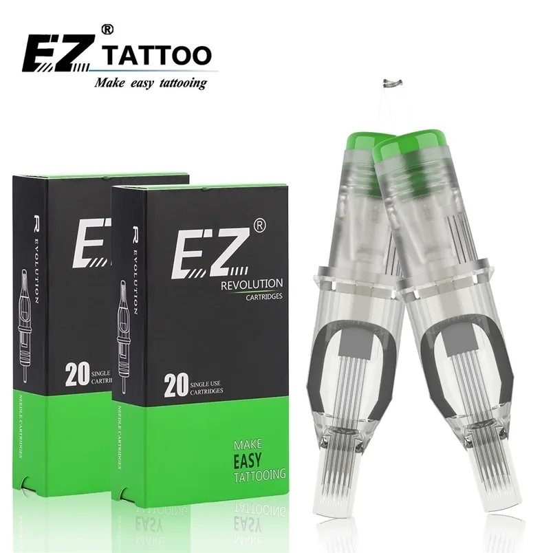 Aghi per tatuaggio EZ Revolution Cartuccia Magnum 0,30 mm 0,35 mm per penna per macchina Ratory RC1205M1-2 RC1207M1-2 RC1215M1-2 20 pezzi lotto 220921