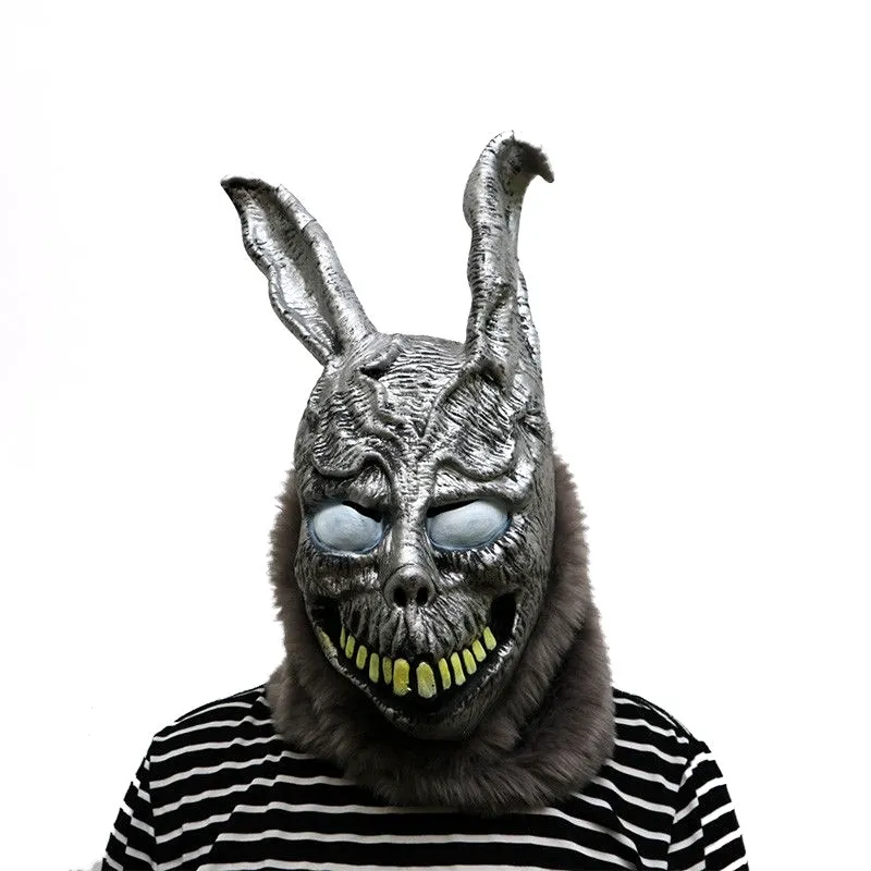 Feestmaskers grappig donnie darko frank het konijnenkonijnmasker latex overhead bont kostuum dier voor cosplayjavaScript 220920