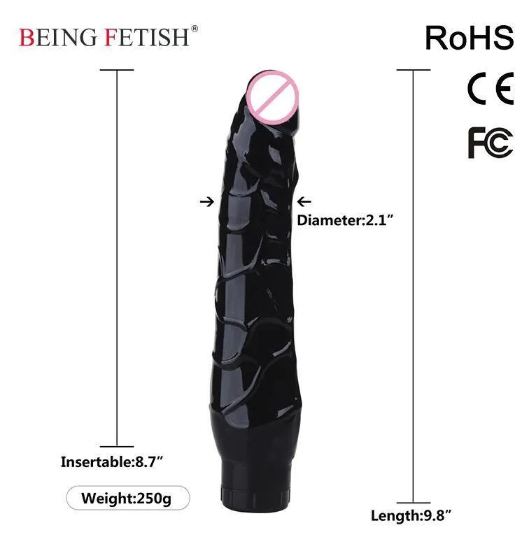 Beauty Items 9.8 inch Realistic Huge Dildo Vibrator Electric sexy Toys Super Soft For Women Pussy big dildo penis cock