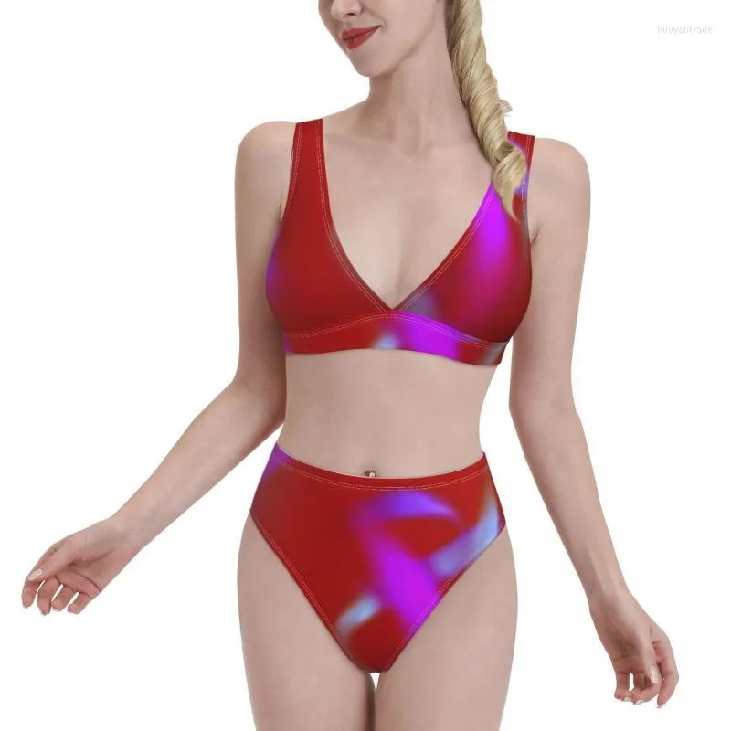 Kvinnors badkläder Kvinnor Bikini Cyber ​​Y2K Exotic 2022 Women Swimsuit High midja 2000 -talets estetikbaddräkt