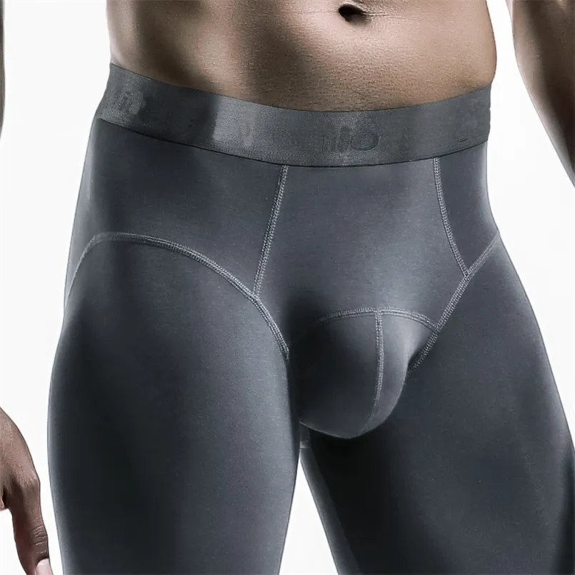 Mens Thermal Bugle Pouch Leggings Elastic Tight Football Pants For