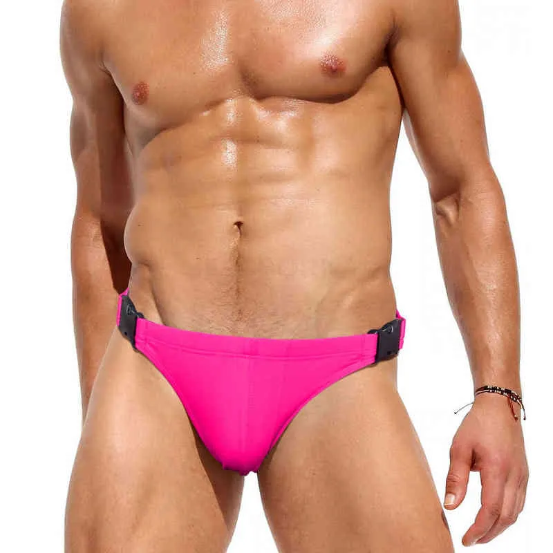Hombres Bikini Resumen De Color Sólido Resumen De Natación: Estilo