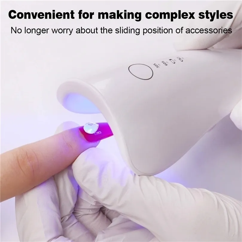 Sèche-ongles Uv Mini Lampe Séchage LED UV Manucure Machine Conception De Poche 5W 30S 60S 90S Lumière De Durcissement Rapide pour Gel Polonais 220921