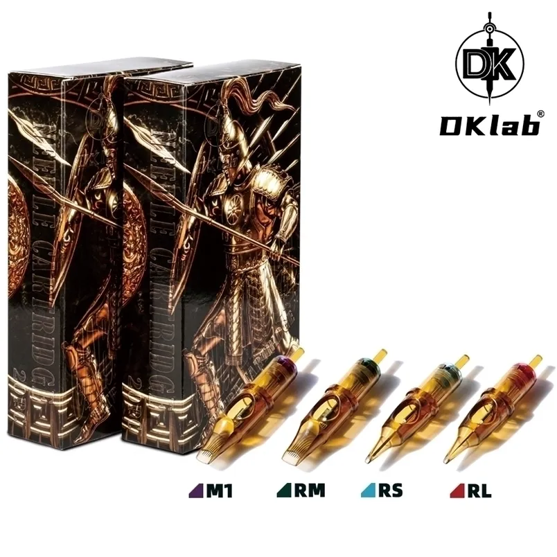 Tattoo игласти Dklab версия DK-Warrior Cartridge Cartridge Cartridges 0,35 мм RL RS RMMC M1 20PCS Pack 220921