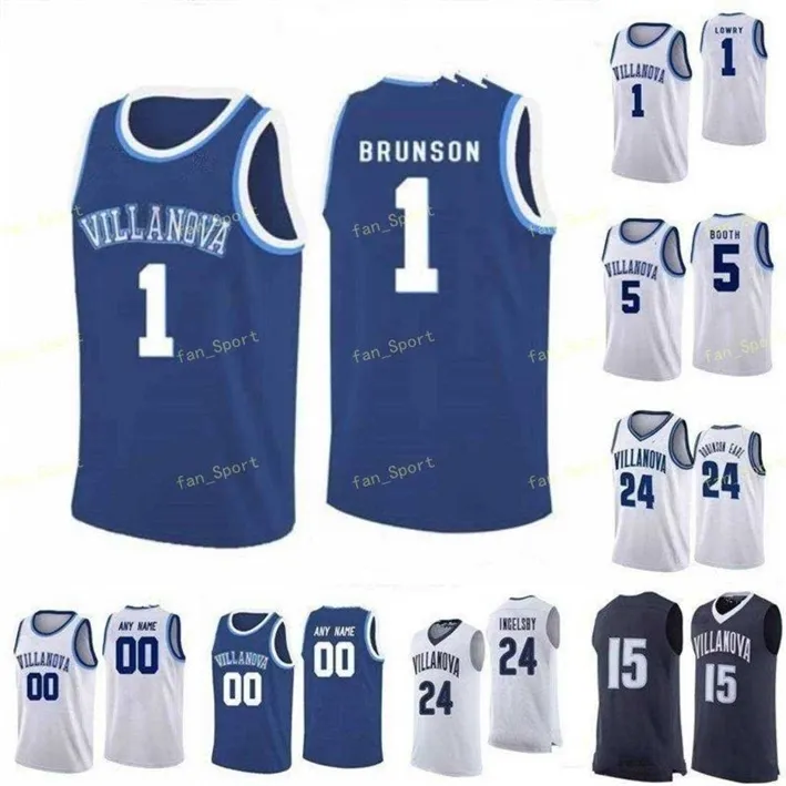 Nik1 NCAA College Villanova Wildcats Basketball Jersey 41 Saddiq Bey 43 Eric Dixon 5 Justin Moore 5 Phil Booth 1 Lowry Custom Stitched