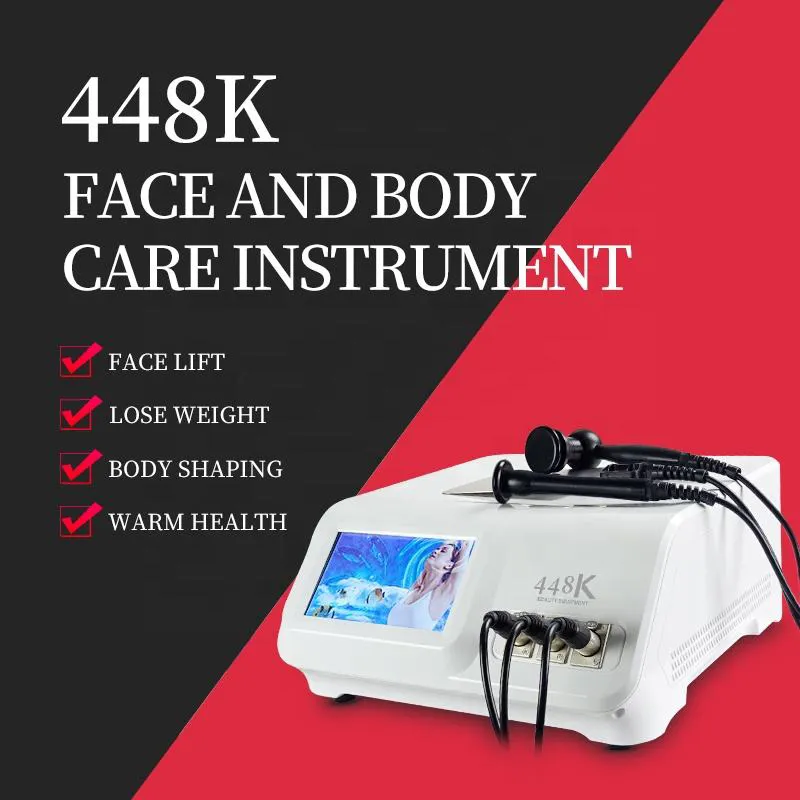 2024 Powerful 448K Fat Removal slimming systems Promote cell regeneration Temperature Control RET Tecar Therapy Shaping RF Instrument beauty machine