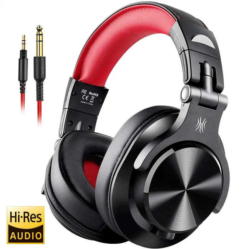 A71 Wired Over Ear Headphone With Mic Studio DJ Headphones Professional Monitor Recording & Mixing Headset