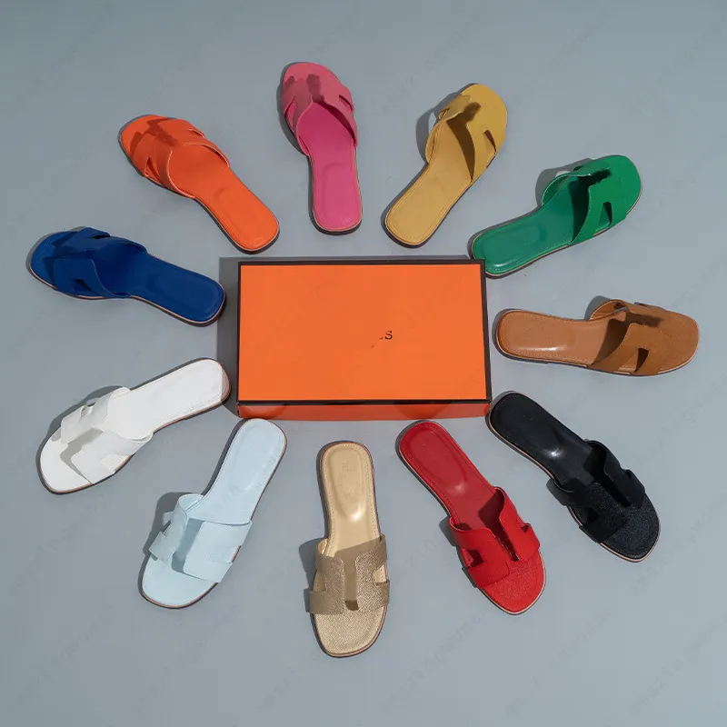 Designer Fashion Slippers Slides Sandals Womens Summer Classic Brand Beach Cork Slipper Casual sandal Double Buckle Clogs Slide Slip Shoes