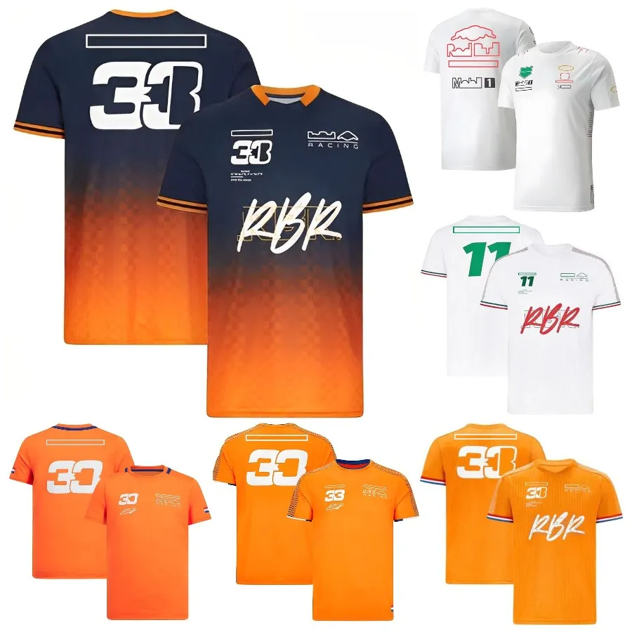 Nouveau T-shirt F1 Pilotes de l'équipe de Formule 1 T-shirts à séchage rapide Maillot de course à manches courtes Casual Sport Fans de voiture T-shirt Chemises d'été pour hommes