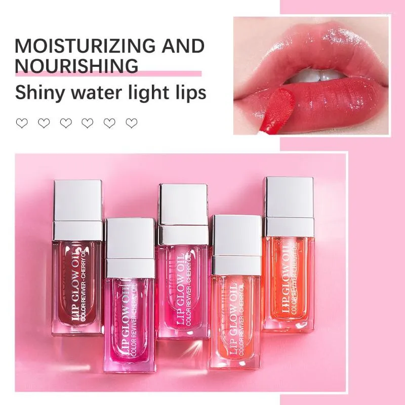 Lip Gloss Crystal Jelly Moisturizing Glow Oil Plumping Makeup Sexy Tinted Plumper Glitter Shine Lipsticks For Women