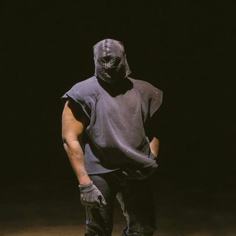 21er Jahre extravagante elastische Maske Mode Hut Kanye Street Hip Hop Rap DJ Performance Kopfbedeckung