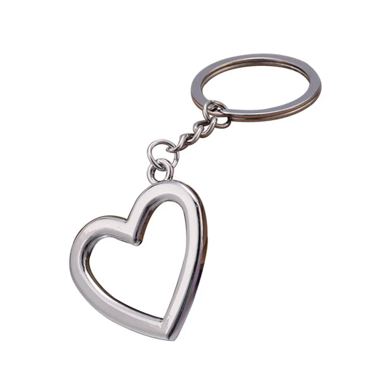 Paar hart sleutelhangers metalen sleutelhanger hanger bagage decoratie sleutelhang cadeau sleutel keten