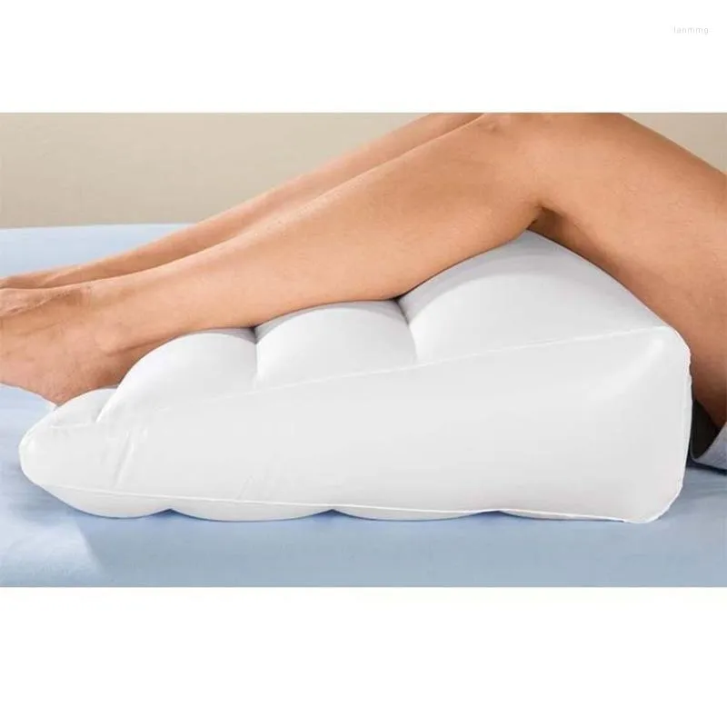 Oreiller Gonflable Lit Coussin Wedge Orthopédique Portable Velouté Chevet Dos Ou Repose-pieds Pour Jambe Acide Reflux Sommeil Lecture