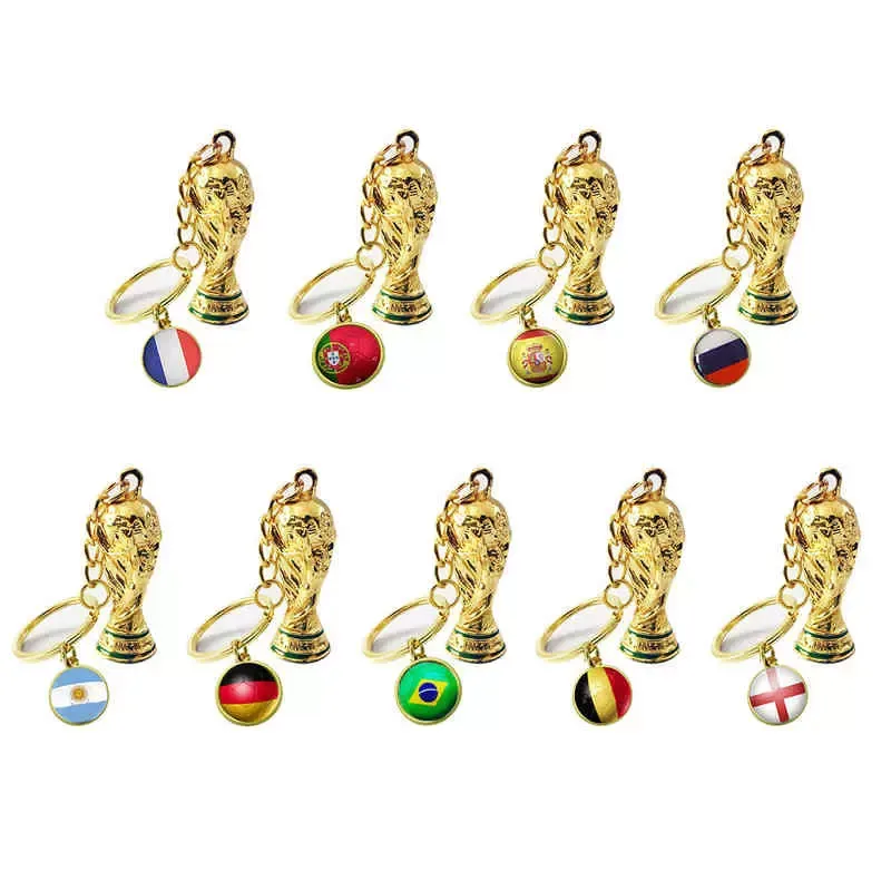 Football souvenir key chain world cup key chain backpack accsori special gifts for ball gam