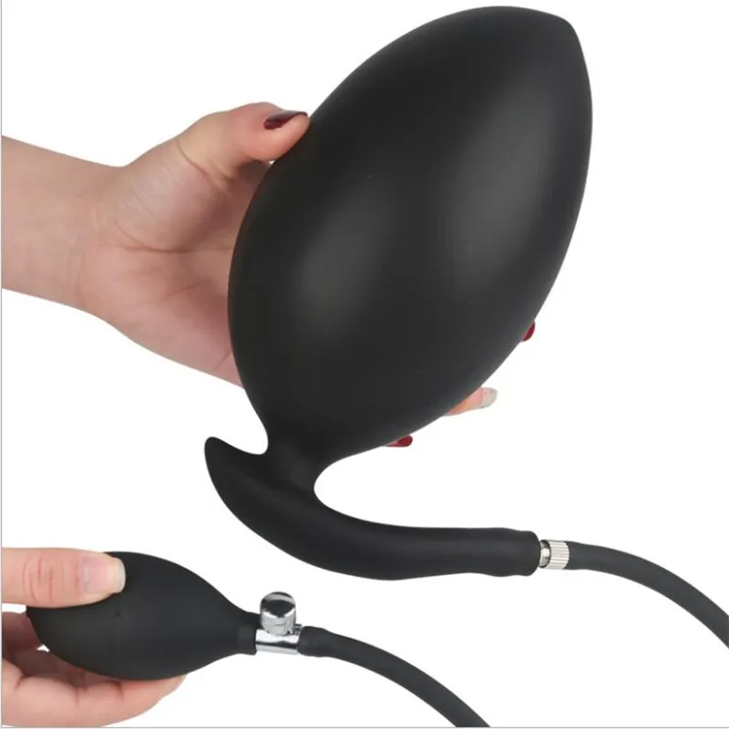 Silicone Inflatable Anal Dildo Plug: Super Big Butt... From Ty2542129671,  $9.43