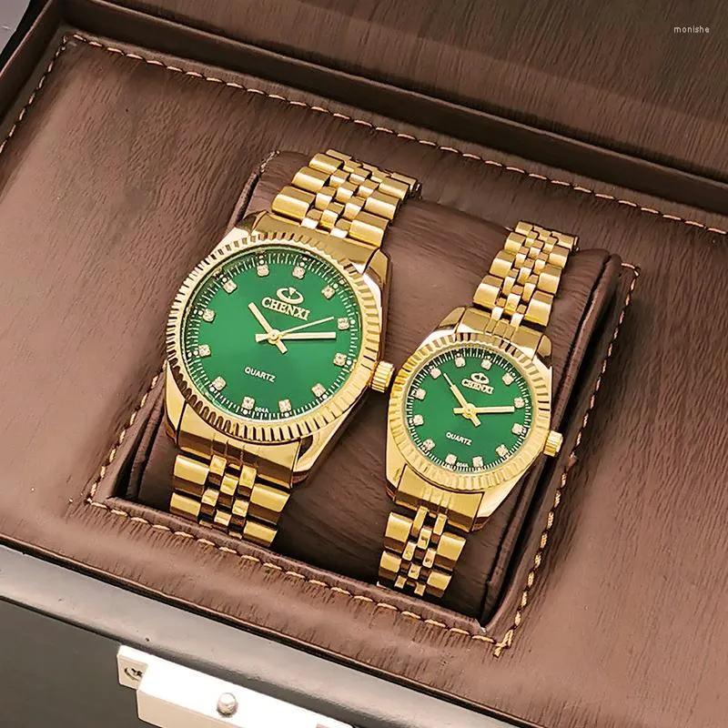 Watch Boxes Gold Log Couple Men's And Women's Waterproof