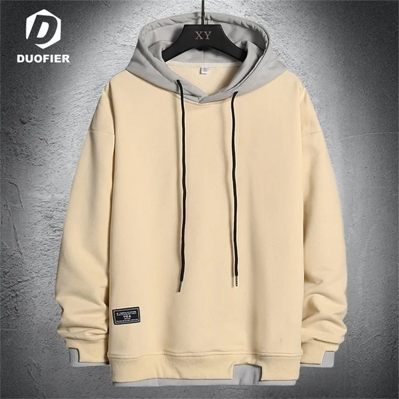 Mens Hoodies Sweatshirts Hoodies Sweatshirt Men Hip Hop Pullover Hooded Streetwear Casual Fashion Clothes Mens Korean Harajuku Lossa stor storlek 4XL 220921