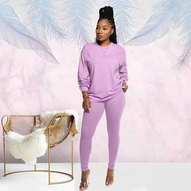 Plus Size Womens Cotton Tracksuit Set Light Green Leggings And Pants Outfit In Solid Colors For Fall And Winter Sizes S XXL From Bosslala 10.29 DHgate.Com