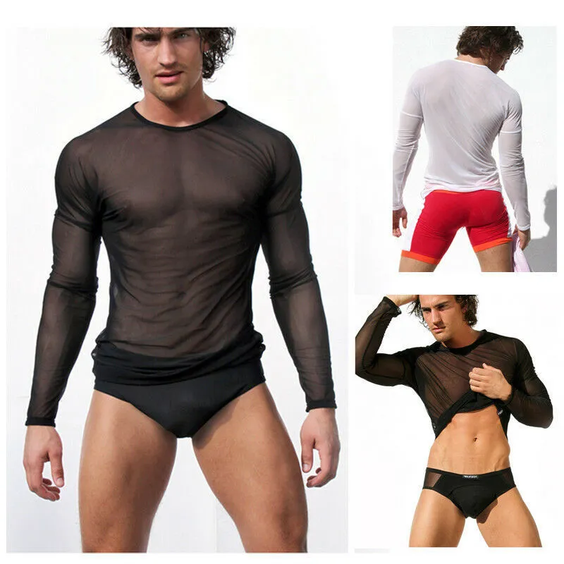 Tanga Uomo Rete Trasparente Perizoma Uomo In Rete Trasparente Neon Verde - Handmade In USA, Personalizzabile, Perfetto Per Spiaggia O Intimo Intimo Uomo Bikini Stretch