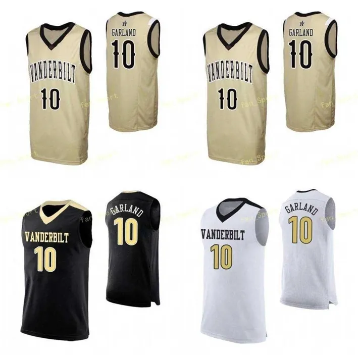 Nik1 NCAA College Vanderbilt Commodores Basketball Jersey 14 Isaiah Rice 15 Clevon Brown 24 Aaron Nesmith 30 Mac Hunt Cousu sur mesure