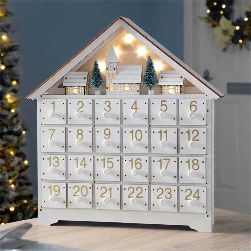 Christmas Decorations White LED 24 Day Wooden Advent Calendar Battery  Operated Light Up 24 Gracious Living Storage Bins House Home Decorate  220920 From Nan0010, $18.09 | DHgate.Com