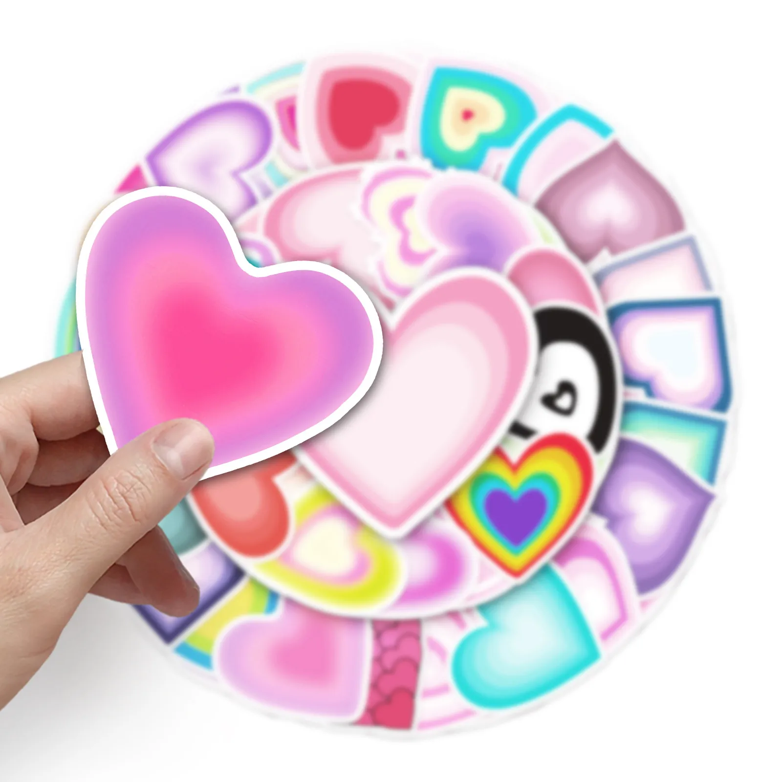 Graffiti Skateboard Stickers Heart Love For Car Baby Helmet Pencil Case Diary Phone Laptop Planner Decor Book Album Kids Toys Guitar DIY Decals