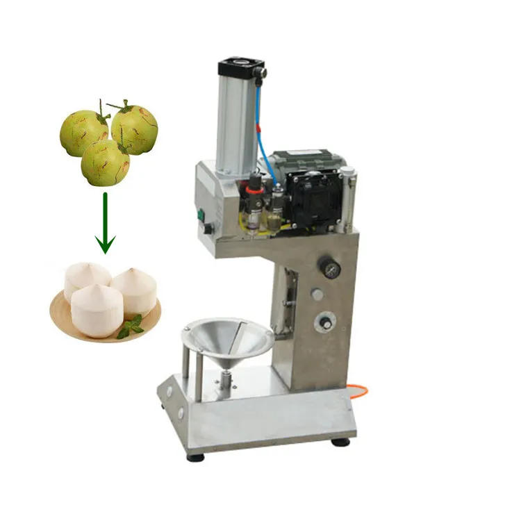 Livsmedelsprocessorer Coconut Skin Ta bort Peel Cutting Machine Price CFR av Sea USA