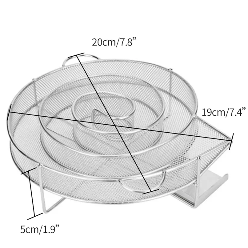 Accesorios de herramientas para barbacoa Caja de humo para barbacoa Generador de frío Red de parrilla de acero inoxidable Herramienta para fumar al aire libre Barbacoa 220921