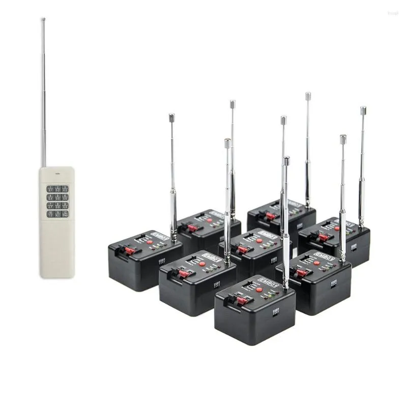 Decorazione per feste 8 Cue Remote 1000M Sistema di accensione wireless per fuochi d'artificio Attrezzatura per matrimoni Attrezzatura da palcoscenico