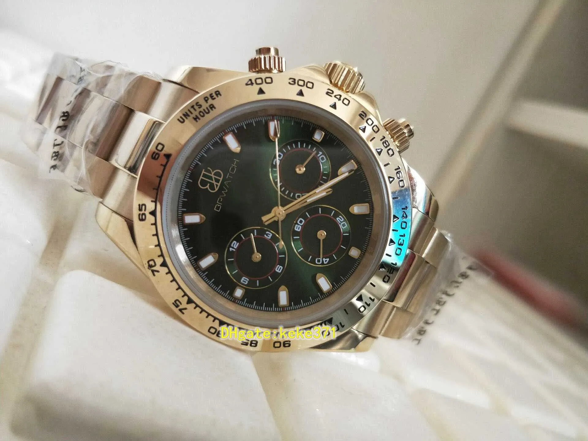 Модные наручные часы 116509 116508 40 мм желтого золота из нержавеющей стали Blue Gueen Dial No Chronograph Asia 2813.