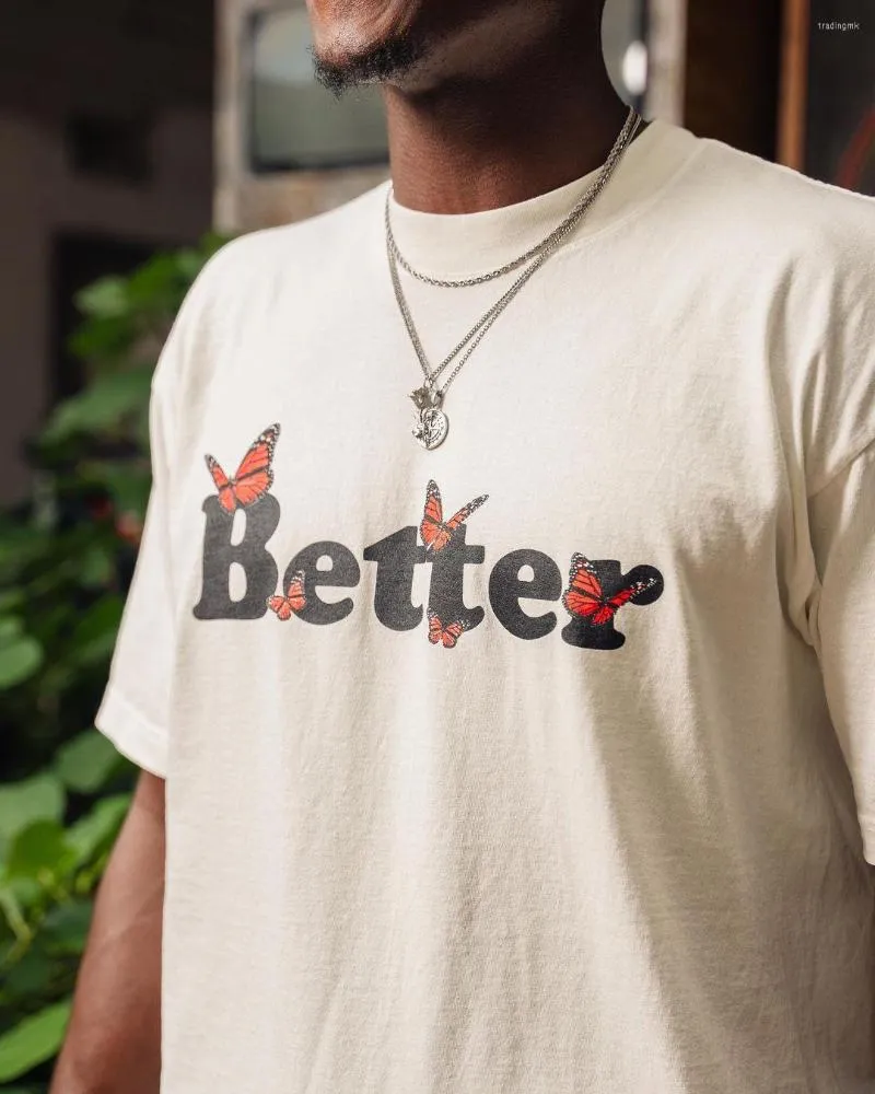 M￤ns T -skjortor GBT -varum￤rkestr￶jan Premium tee h￶gkvalitativ digital bl￤ckstr￥le -tryckare Kvinnor blir b￤ttre idag