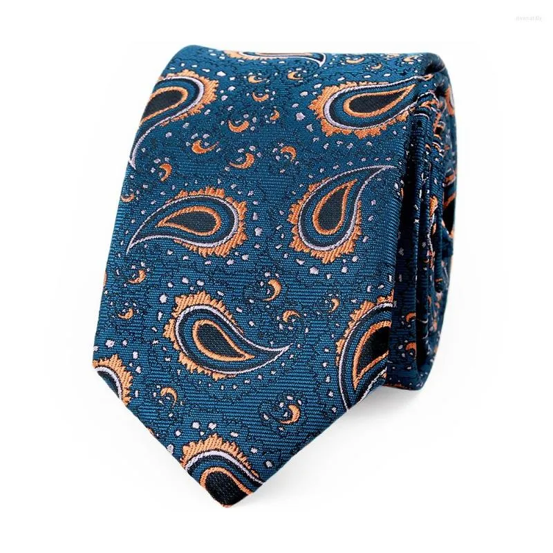 Bow Ties Classic Jacquard Bandanna Flower Neck Casual 6cm Paisley Groom Wedding Business Suits Skinny Neckties