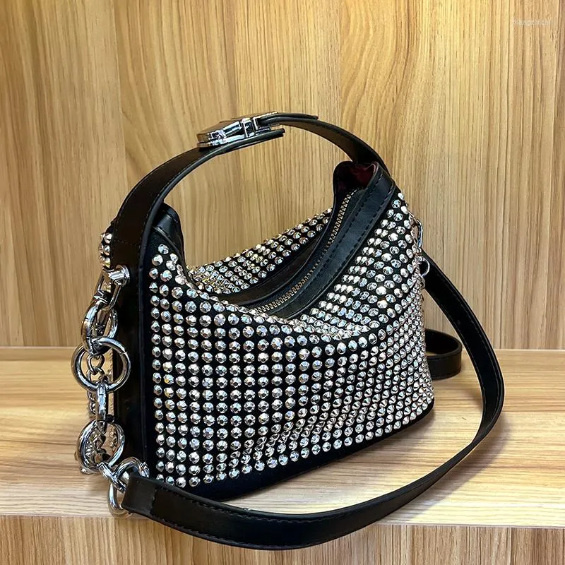 Evening Bags VeryMe Fashion Rhinestone Diamond Shoulder Bag Luxury Designer Handbag Female Purse Small Women Square Pack Sac A Main Femme