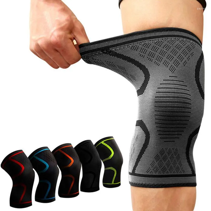 Motorfiets pantser 1 stcs fietsen knie ondersteunen beschermende kniepersporten draaiende ademende elastische nylon compressie bescherming