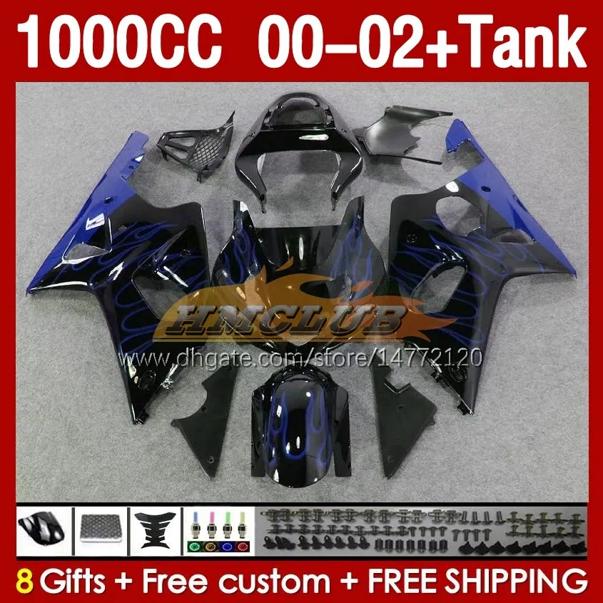 Verkleidungen Tank OEM für Suzuki GSXR 1000 CC K2 GSXR-1000 GSXR1000 2001 2002 2002 Karosserie 155Nr