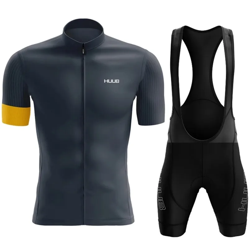 Ciclismo Jersey conjuntos HUUB equipo manga corta conjunto Bib shorts Ropa Ciclismo bicicleta ropa MTB bicicleta uniforme hombres Ropa 220922