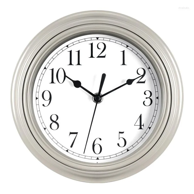 Zegary ścienne modne 9 -calowe zegar retro salon sypialnia prosta dzwonek Kreatywny cichy stół dekoracyjny