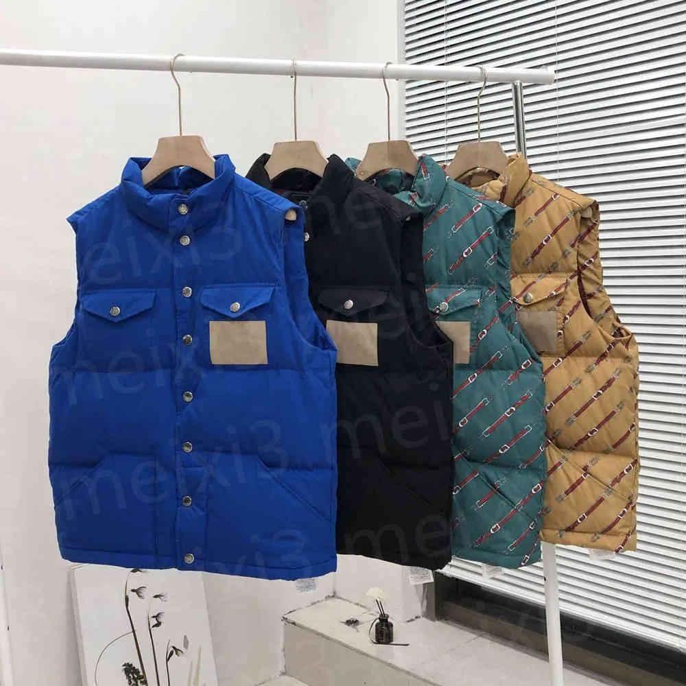Man Down Vest Jacket Winter Joint Style Vests Coat Män och kvinnor Ytterkläder förtjockar Outdoor Warm Jackets Multi-Pocket Designer Coats Multiple