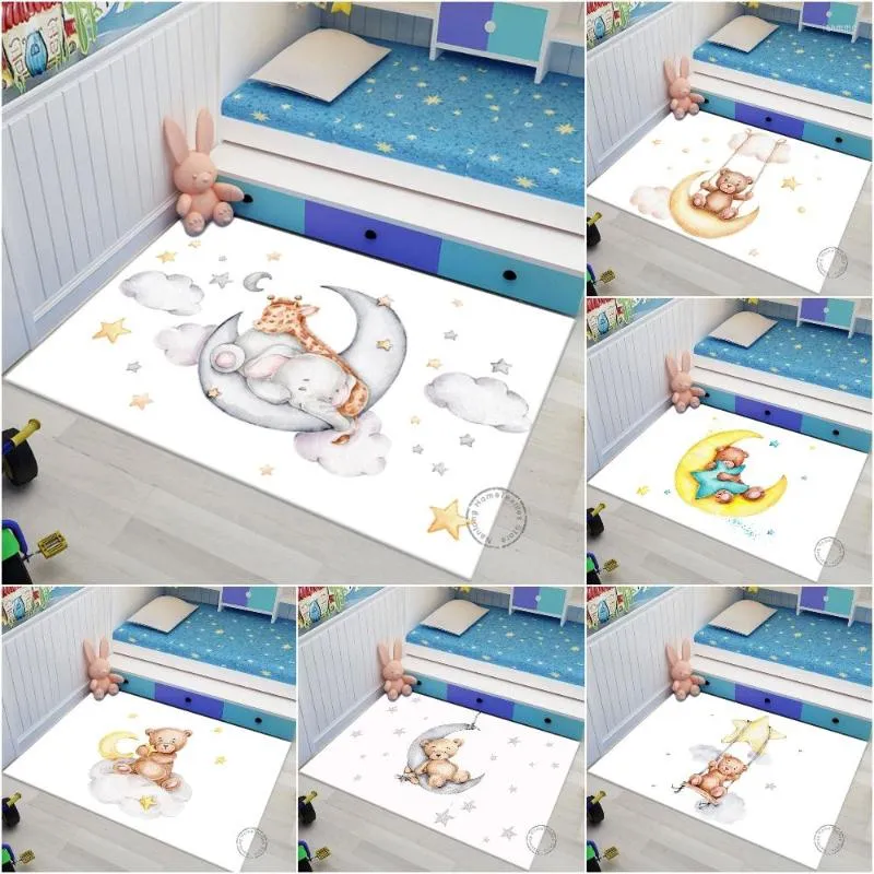 Carpets Bear Carpet Living Room Rugs Non-slip Floor Mat Lounge Rug Children Kids Baby Play Bedroom Home Decor