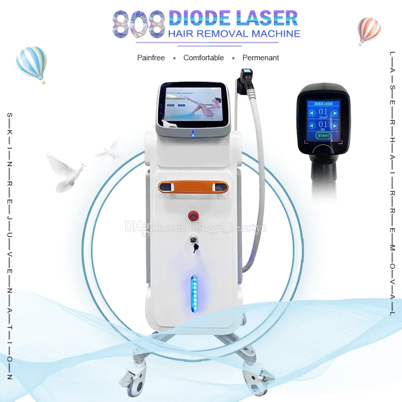 Diode Laser Hair Removal Machine 808nm Indolore Aisselle Barbe Lèvre Bikini Cheveux Enlever La Glace Titane