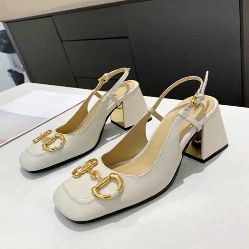 Moda salto alto lindo designer sandálias femininas verão guccie couro sapatos femininos plataforma à prova d' água salto grosso elegante vestido de dama de honra