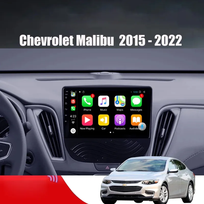 Lecteur de Navigation Radio vidéo de voiture à écran tactile Android 10.0 pour CHEVROLET MALIBU-2016 prise en charge caméra de sauvegarde Obd Carplay Tpms