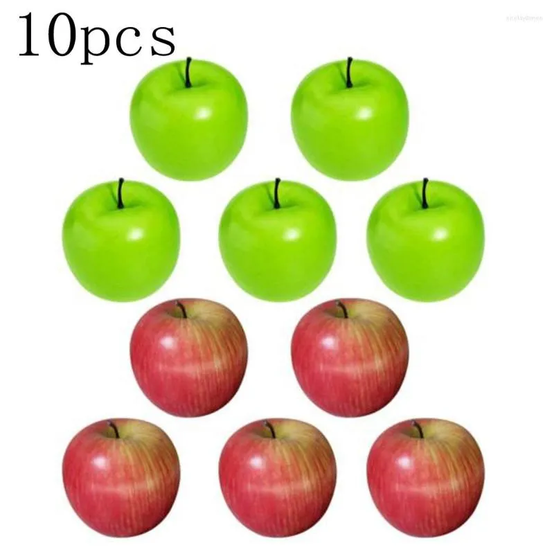 Feestdecoratie 10 PCS Grote kunstmatige nep Red Green Fruit Kitchen Home Dinner eten Decor