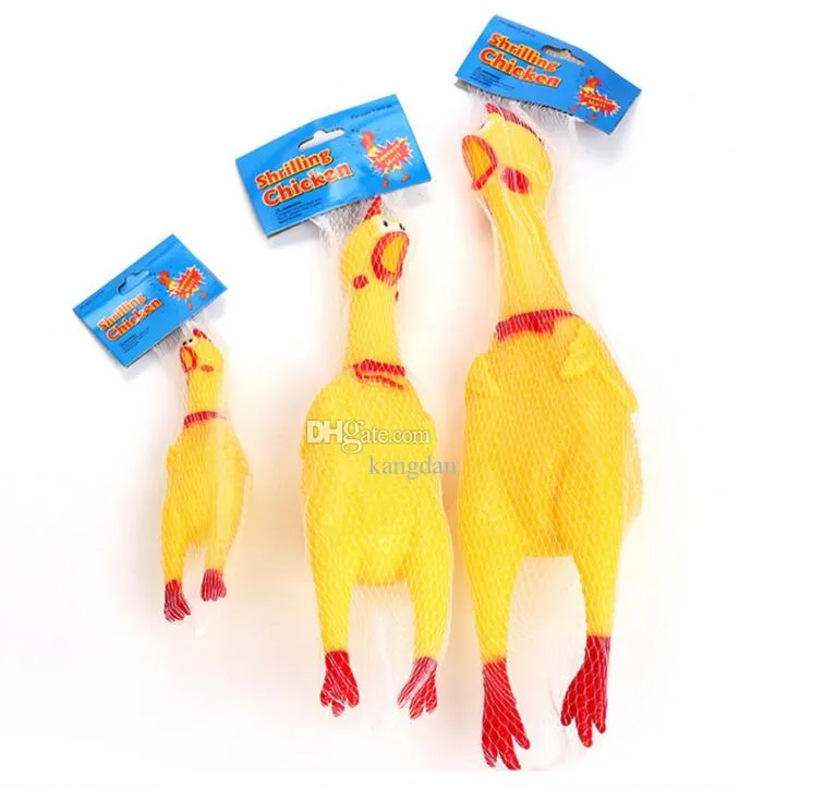 Generic 2 x brinquedos de borracha gritando para cães de estimação de  galinha de borracha gritando divertido presente