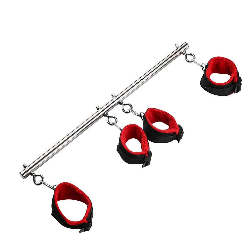 BDSM Bondage Kit Stainless Steel Extendable Spreader Bar Slave Handcuffs  Ankle Cuffs Fetish Restraints Set Sex Toys for Couples - AliExpress